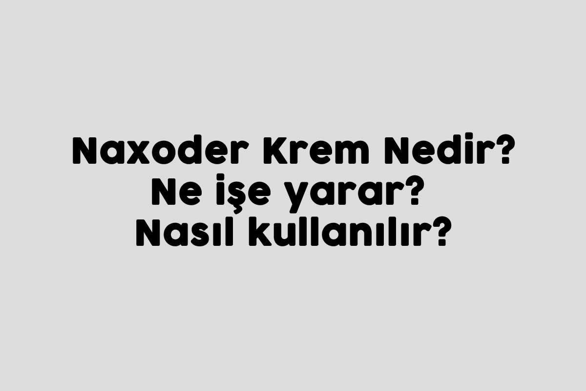 Naxoder Krem