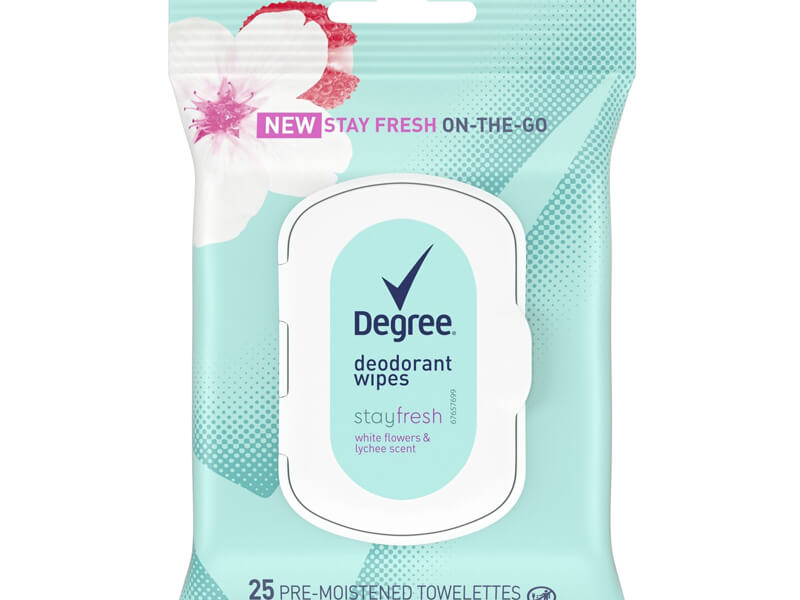 Degree Stay Fresh Deodorant Wipes