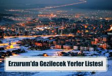 Erzurum'da Gezilecek Yerler Listesi