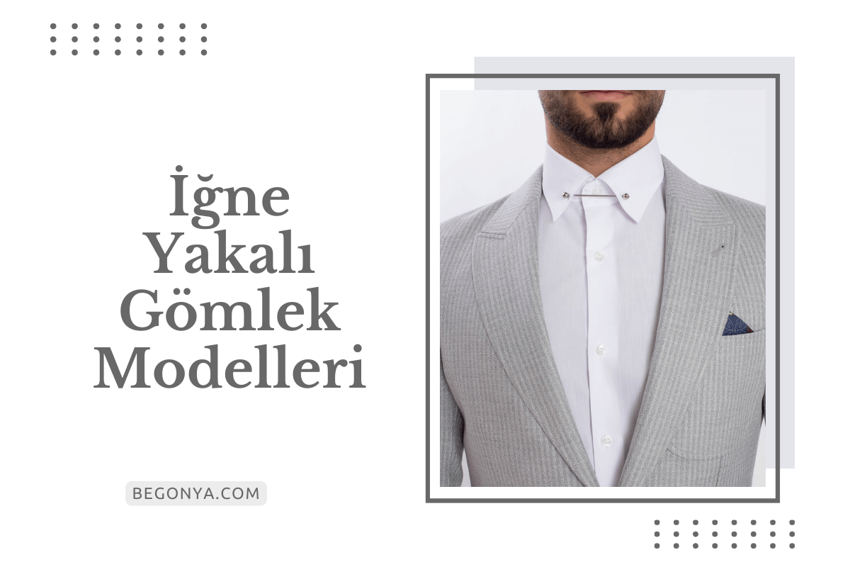 İğne Yakalı Gömlek Modelleri