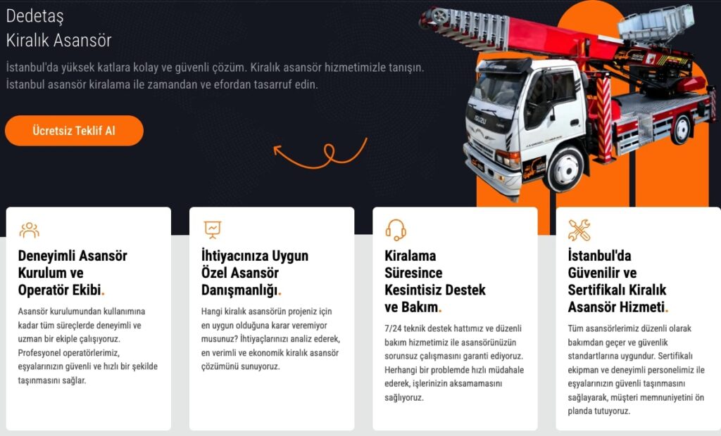 Eşya Taşıma Asansörü ile Güvenli Transfer
